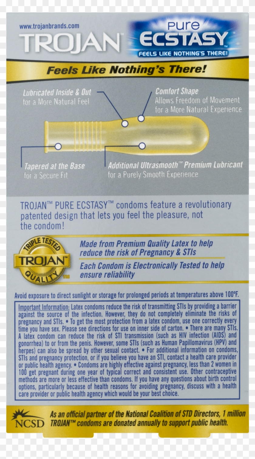 Trojan Pure Ecstacy Ultra Smooth Lubricated Latex Condoms - Boating Clipart #4776970