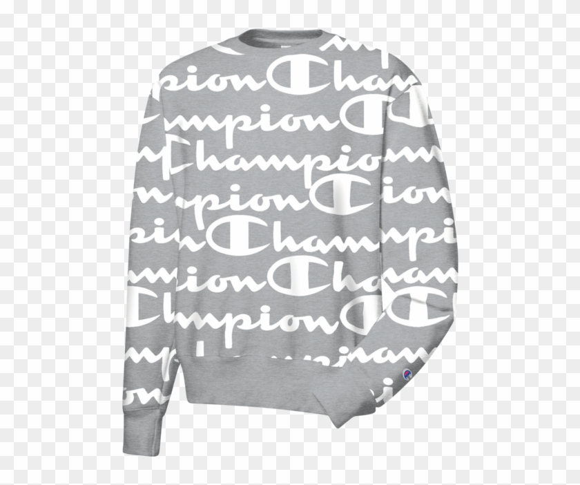 Champion Reverse Weave Aop Crew Clipart #4777263