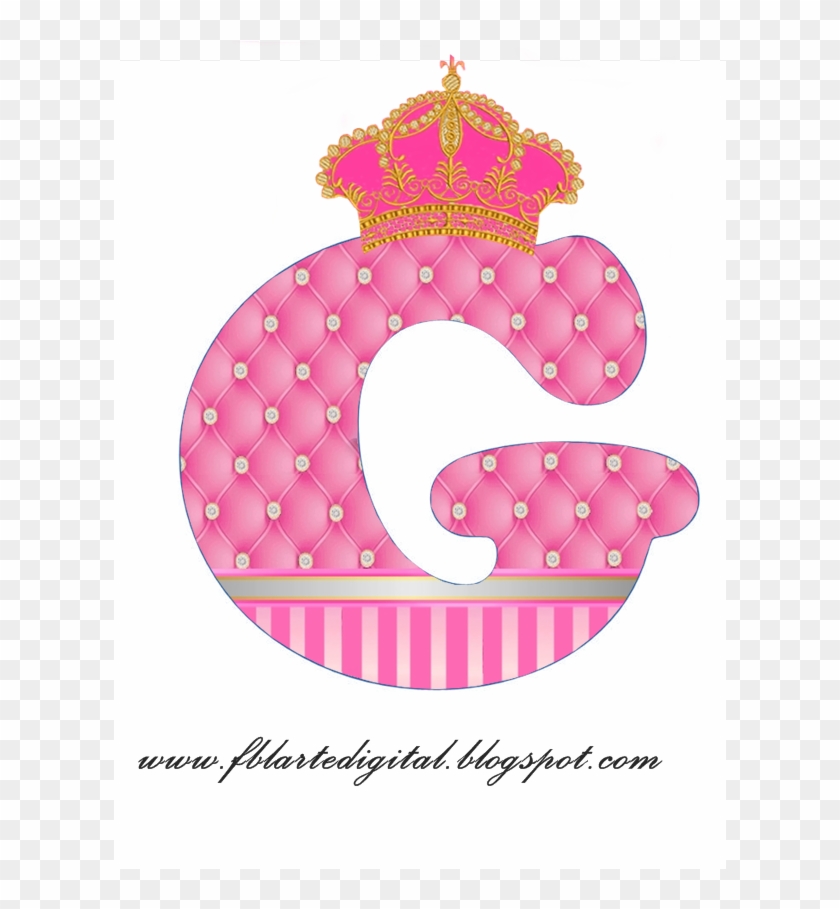 Alfabeto Con Corona Dorada Y Rosa - Letter L Clipart Pink - Png Download