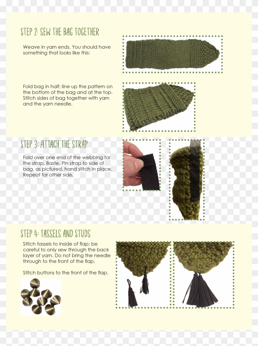 Simple Knitted Satchel Clipart