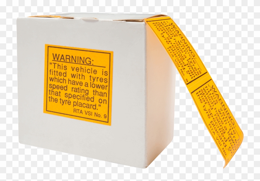 Tyre Rating Warning Label - Box Clipart #4777901