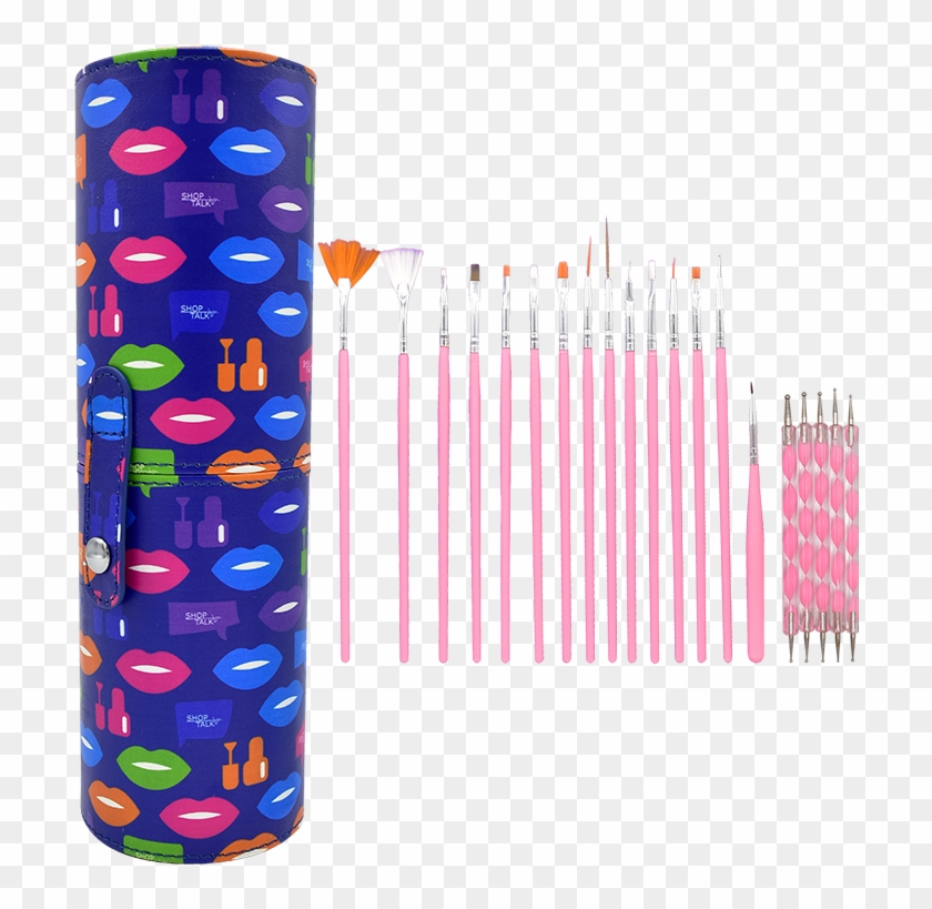 Shop Talk Nail Art Brush Case - Picket Fence Clipart #4778058