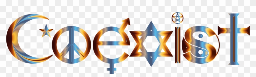 Coexist Computer Icons Computer Font Pdf - Transparent Coexist Logo Coexist Png Clipart