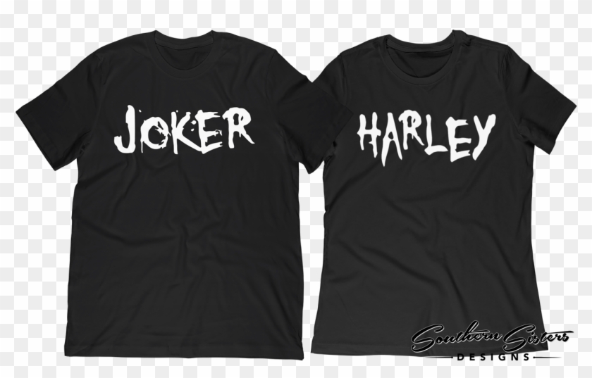 Joker And Harley - King And Queen Shirts Clipart #4778392