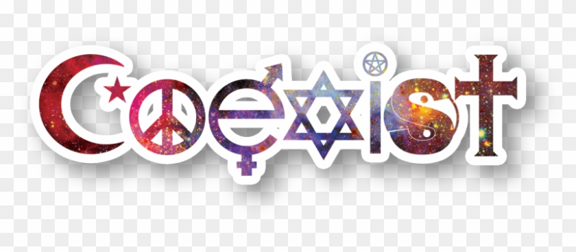 Coexist Vinyl Sticker - Coexist Decal Clipart