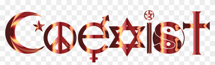 Coexist License Plate Religion Computer Icons Sticker - Interfaith Coexist Clipart #4778620
