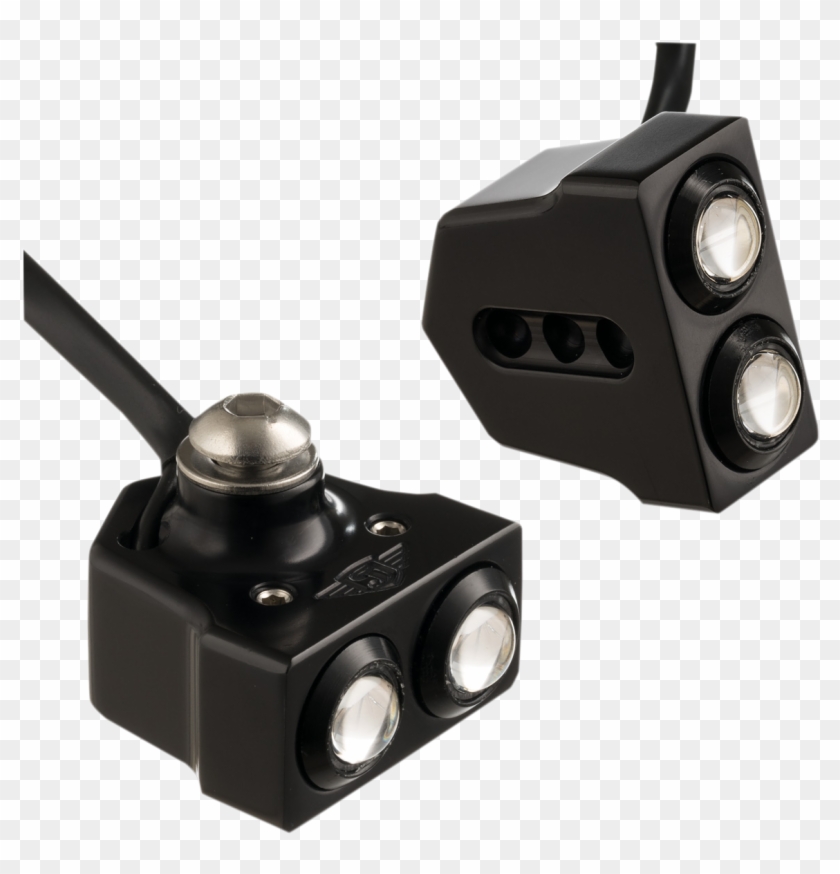 Joker Machine Black Red Led Rat Eyes Universal Turn - Led Sportster Turn Signals Clipart #4778790