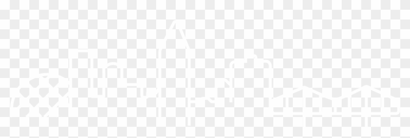 Montreal Skyline - Johns Hopkins Logo White Clipart