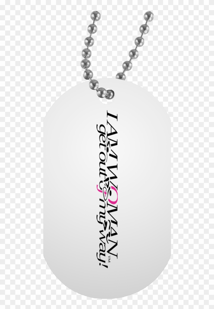 I Am Woman Triathlete Dog Tag With 30 Inch Chain - Dragon Dog Tag Clipart #4778938