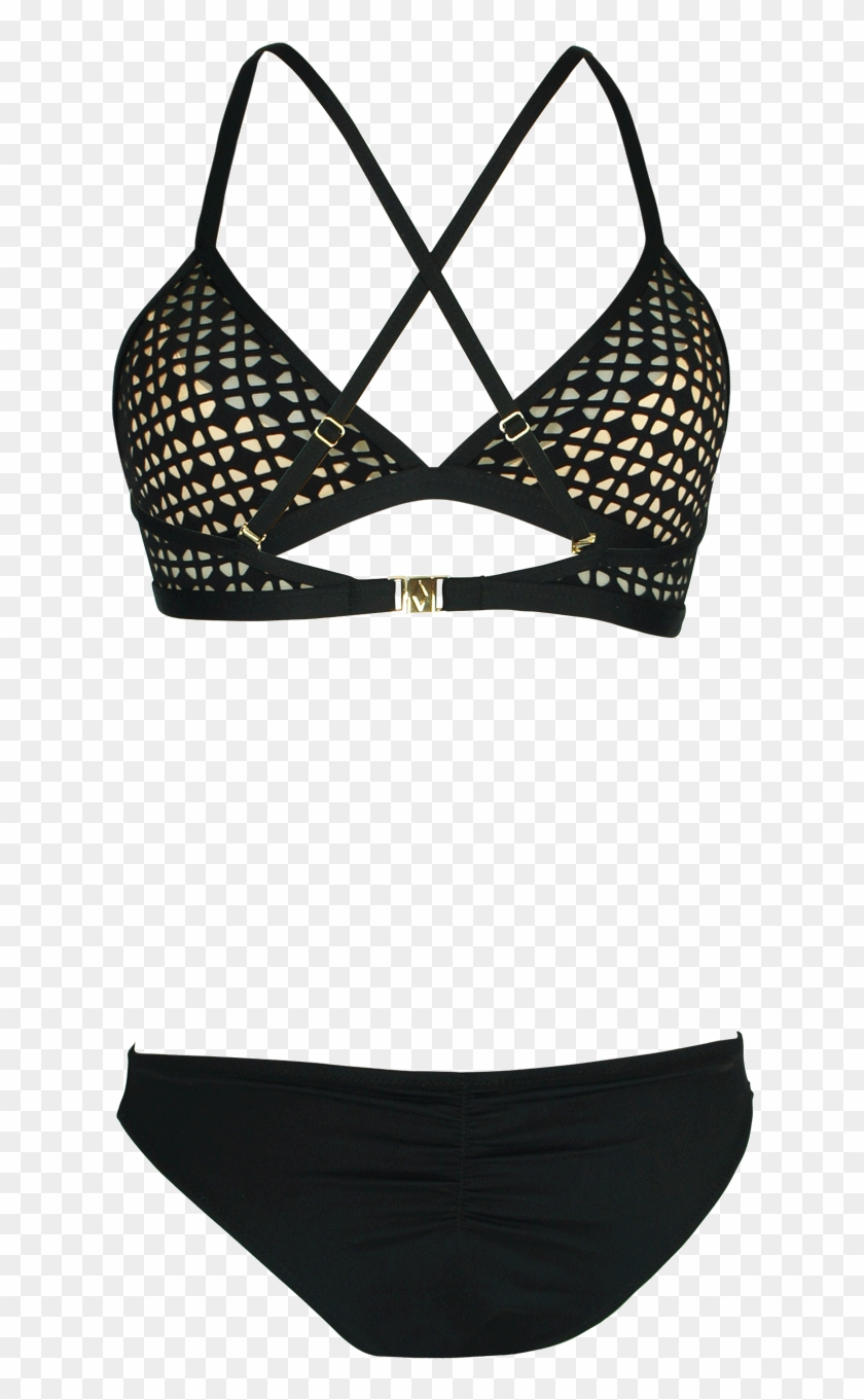 Brissa Laser Cut Triangle Bikini - Bikini Clipart