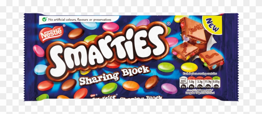 Smarties Sharing Block 120g - Smarties Clipart #4779497