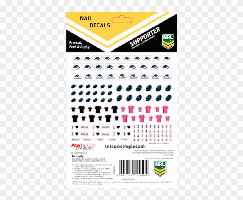 Brisbane Broncos Nail Art Clipart