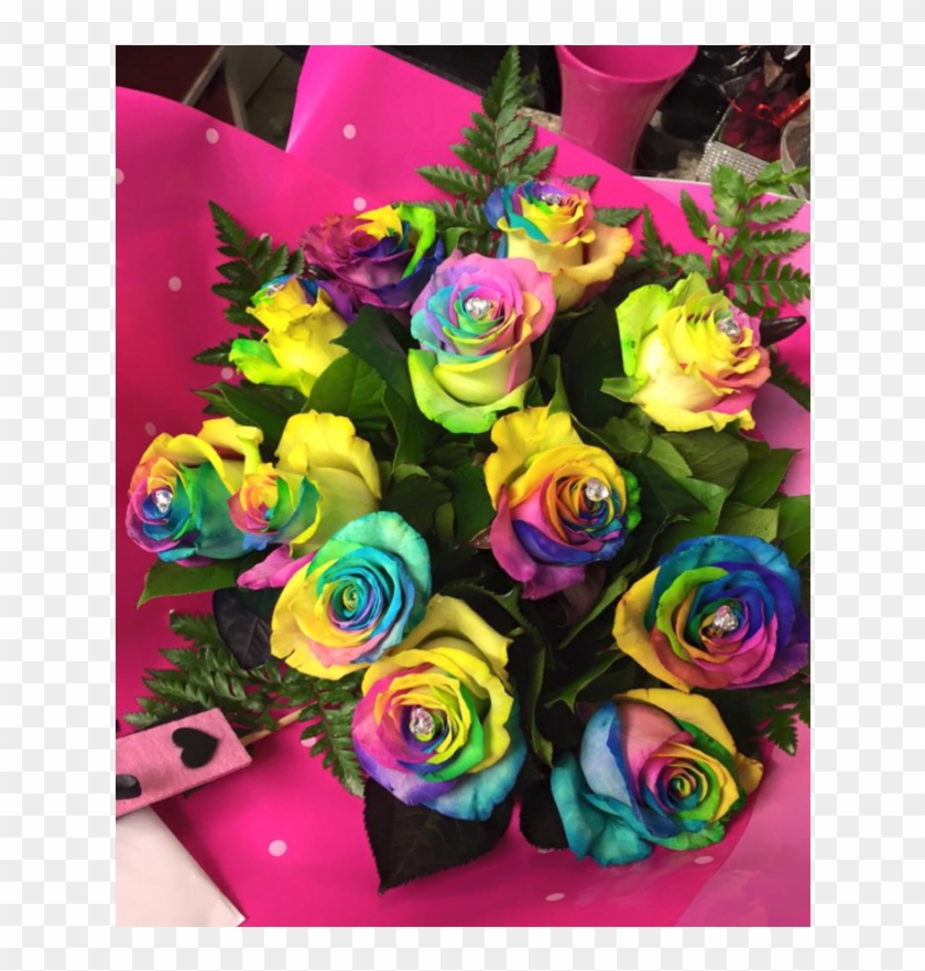 Rainbow Rose Clipart