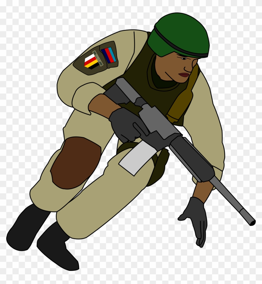 In Action Big Image Png Ⓒ - Soldier In Action Cartoon Clipart