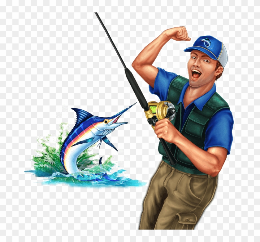Reel Catch™ - Cast A Fishing Line Clipart #4780575