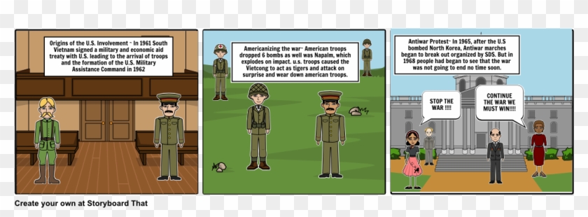 Vietnam War - Cartoon Clipart #4780666