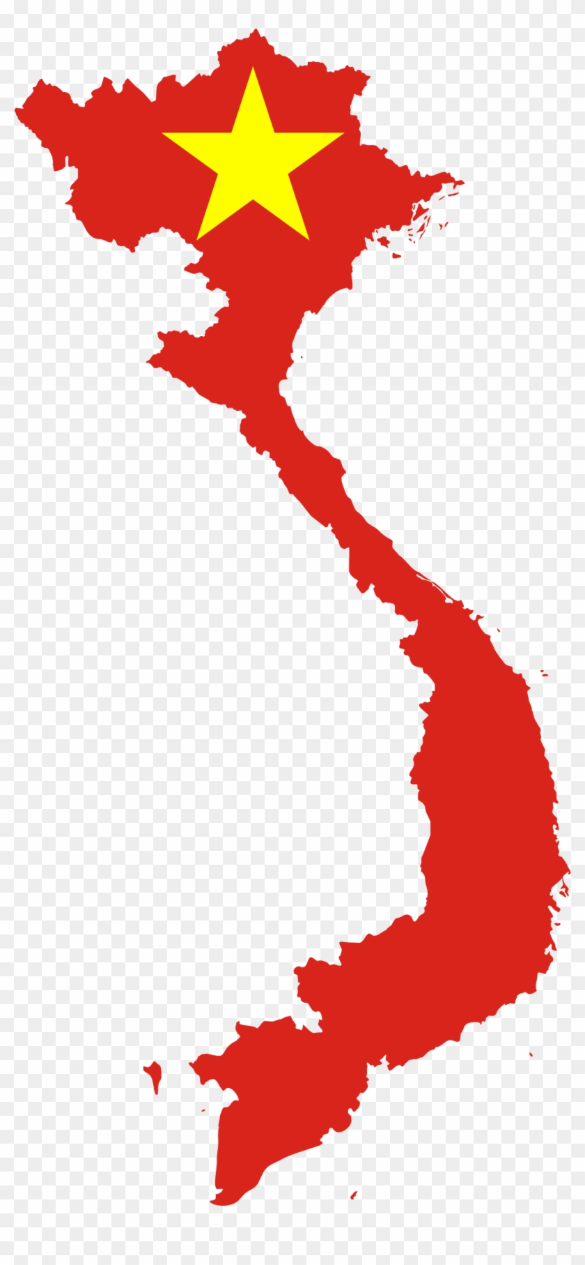 This Free Icons Png Design Of Vietnam Map Flag - Vietnam Map With Flag Clipart #4780812