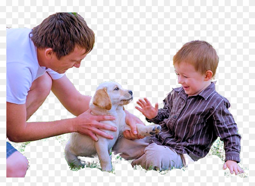 Puppy Biting Boy Hand - Toddler Clipart #4781167