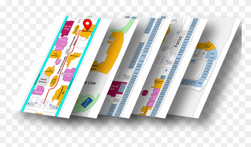 Carnival Deck Plans - Brochure Clipart
