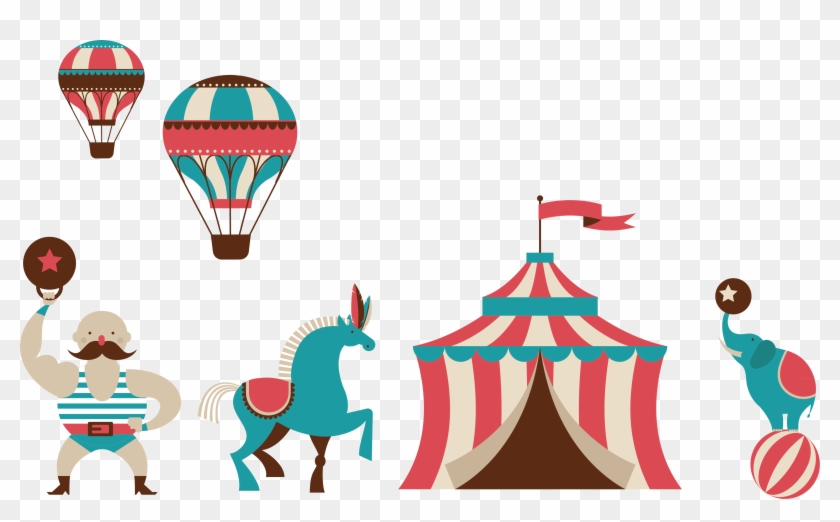 Traveling Circus Illustration Clipart #4781606