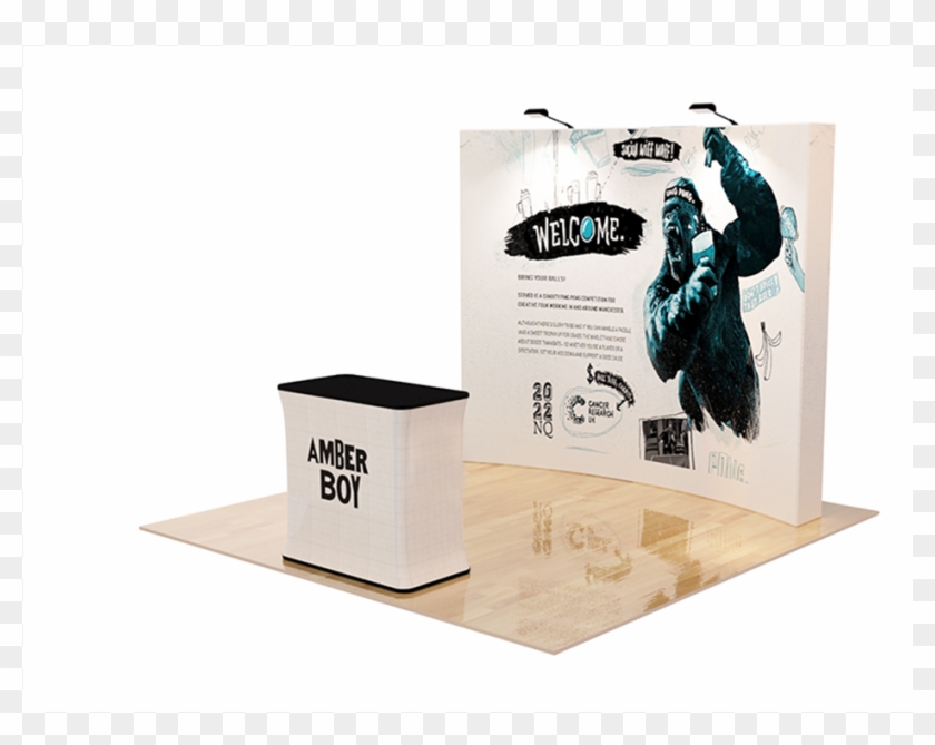 8'straight Velcro Popup Display1 - Hook-and-loop Fastener Clipart #4781702