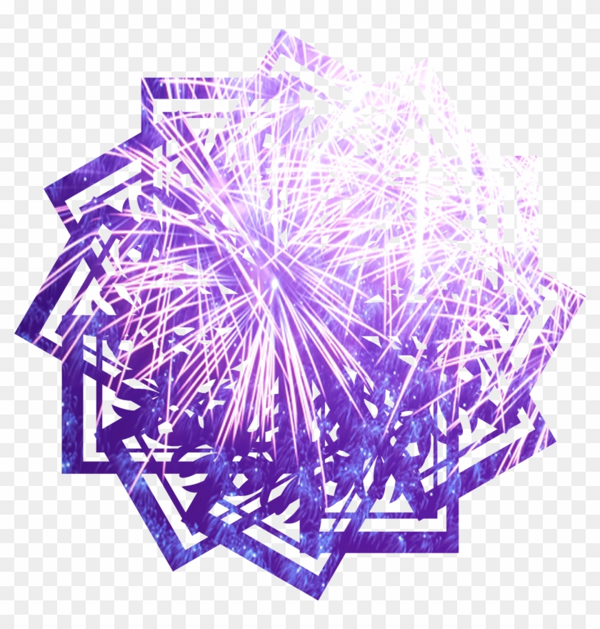 Violet Dégradé Modèle Feux D'artifice Png Et Psd - Graphic Design Clipart