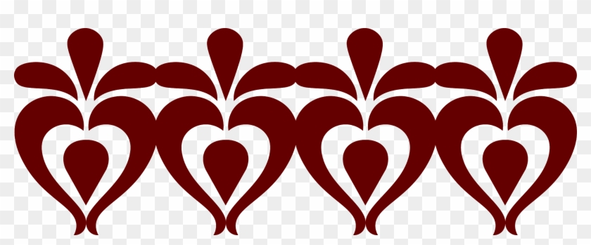 Hungarian Folk Motif, Rátét Képzés - Heart Clipart #4781994