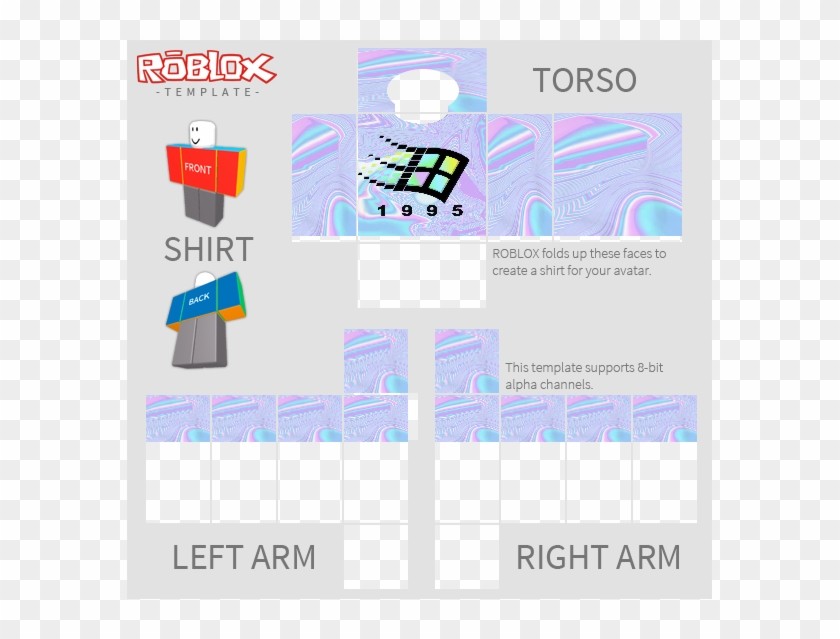 Template Size For Roblox Clothing