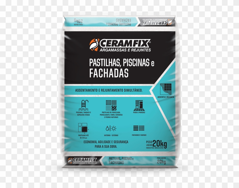 Argamassa Para Pastilhas De Piscina , Png Download - Argamassa Porcelanato Interno Ceramfix Clipart