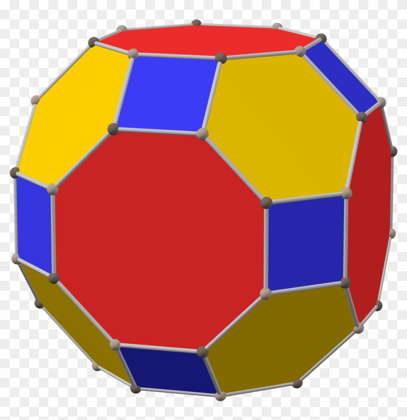 Polyhedron Great Rhombi 6-8 Max - Soccer Ball Clipart #4783100