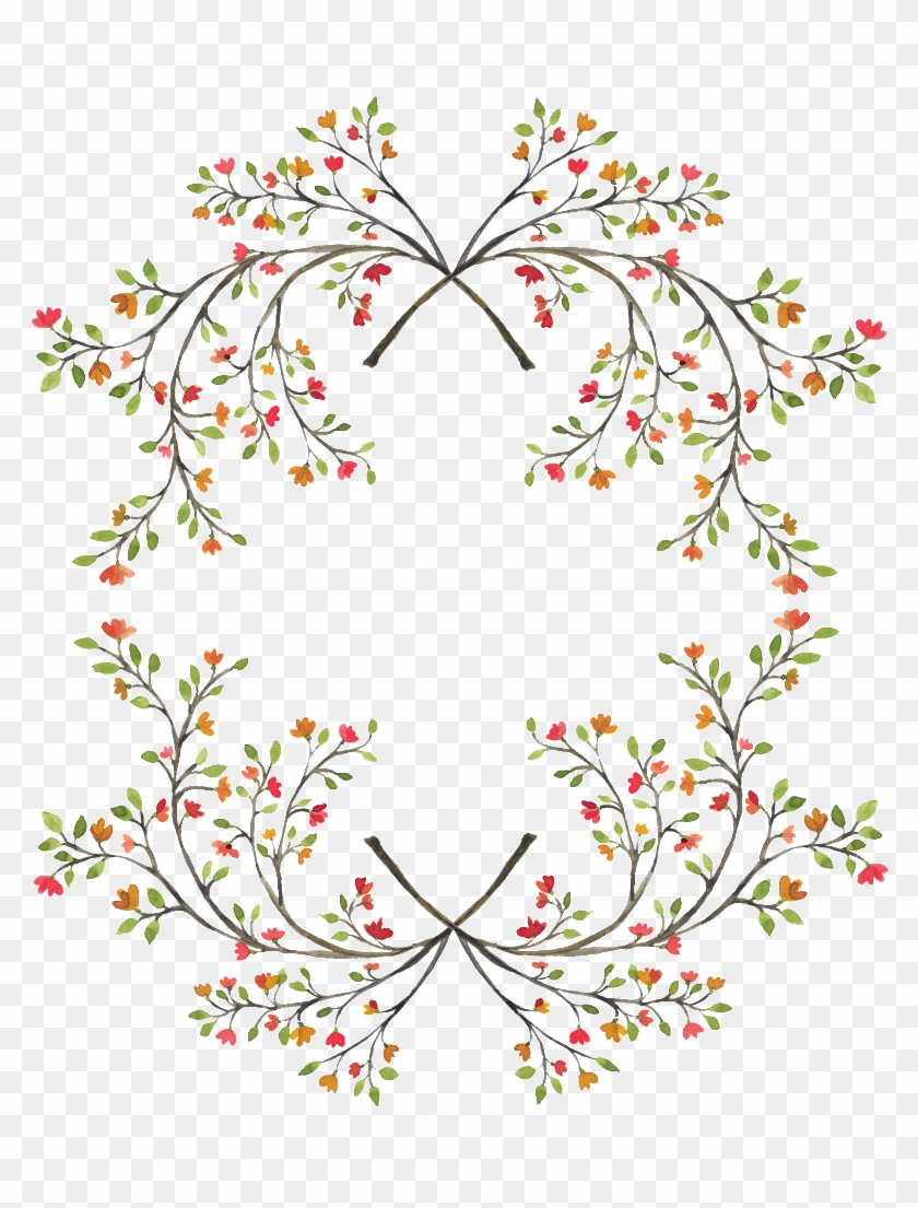 European Texture Romantic Decorative Hand-painted Flowers - Floral Design Clipart