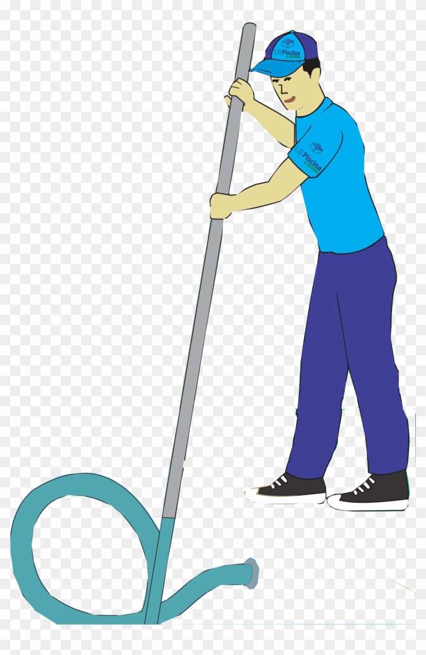Limpeza E Manutenção Em Piscinas E Jardins - Limpador De Piscina Png Clipart #4783250