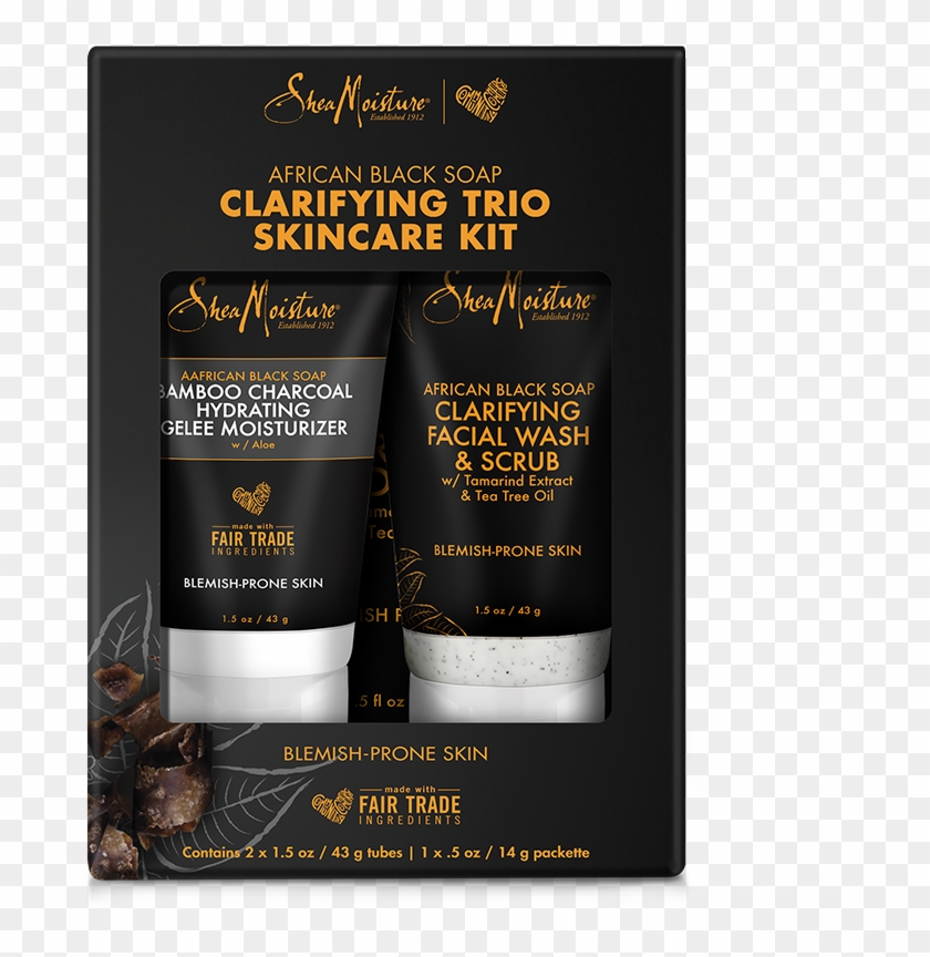 Sheamoisture / Sheamoisture - Sheamoisture African Black Soap Clarifying Trio Skincare Clipart