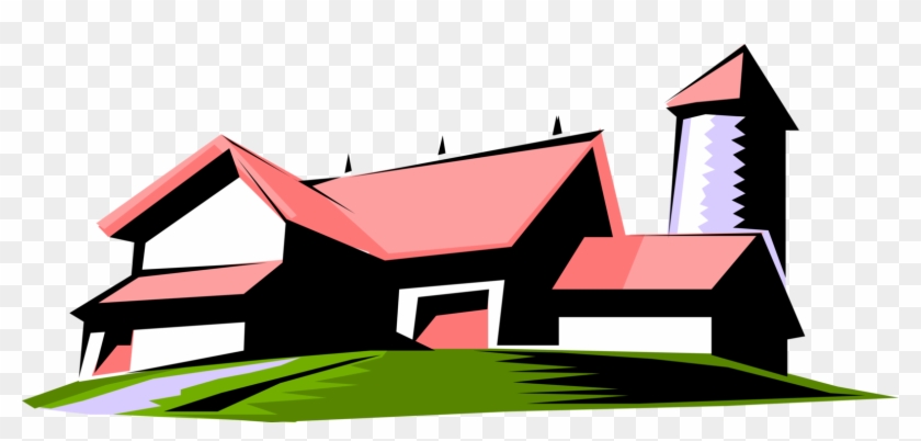 Vector Illustration Of Farmhouse Symbol Clipart #4783740
