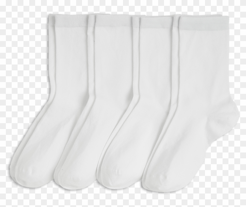 4-pack Socks White - Sock Clipart #4784364