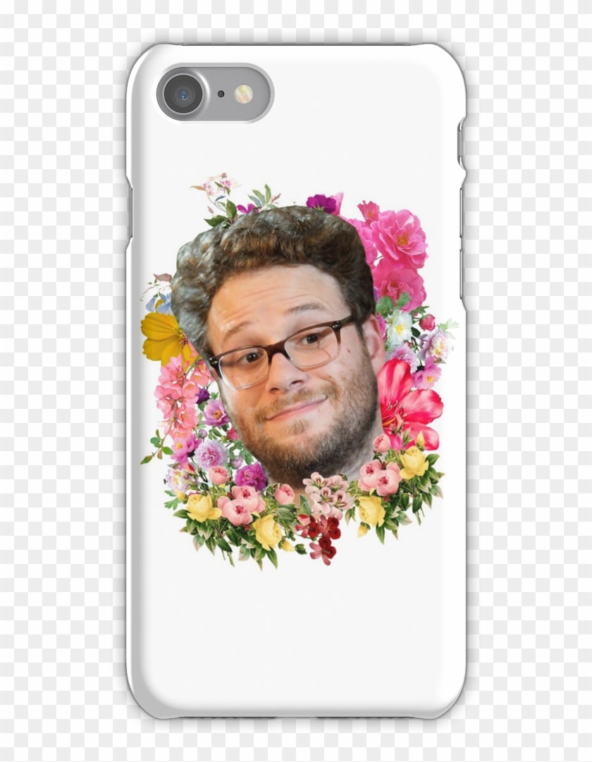 Seth Rogen Floral Iphone 7 Snap Case - Mobile Phone Case Clipart #4784423