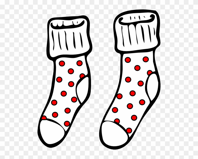 White Socks Clipart - Socks Clipart Black And White - Png Download #4784435