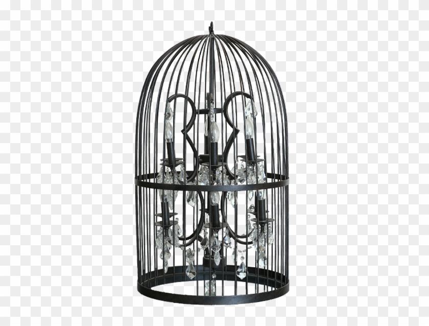 Round Black Chandelier - Cage Clipart #4785107