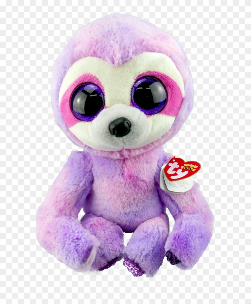 Dreamy The Purple Sloth Medium Beanie Boo - Stuffed Toy Clipart