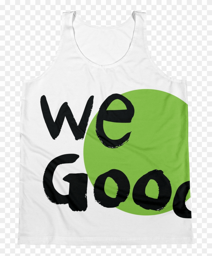 Largewegoodcirclesgreen Mockup Front Flat White - Crescent Clipart