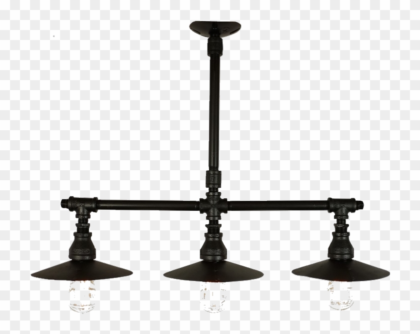 Edison 3-light Shaded Chandelier - Glass Clipart #4785310