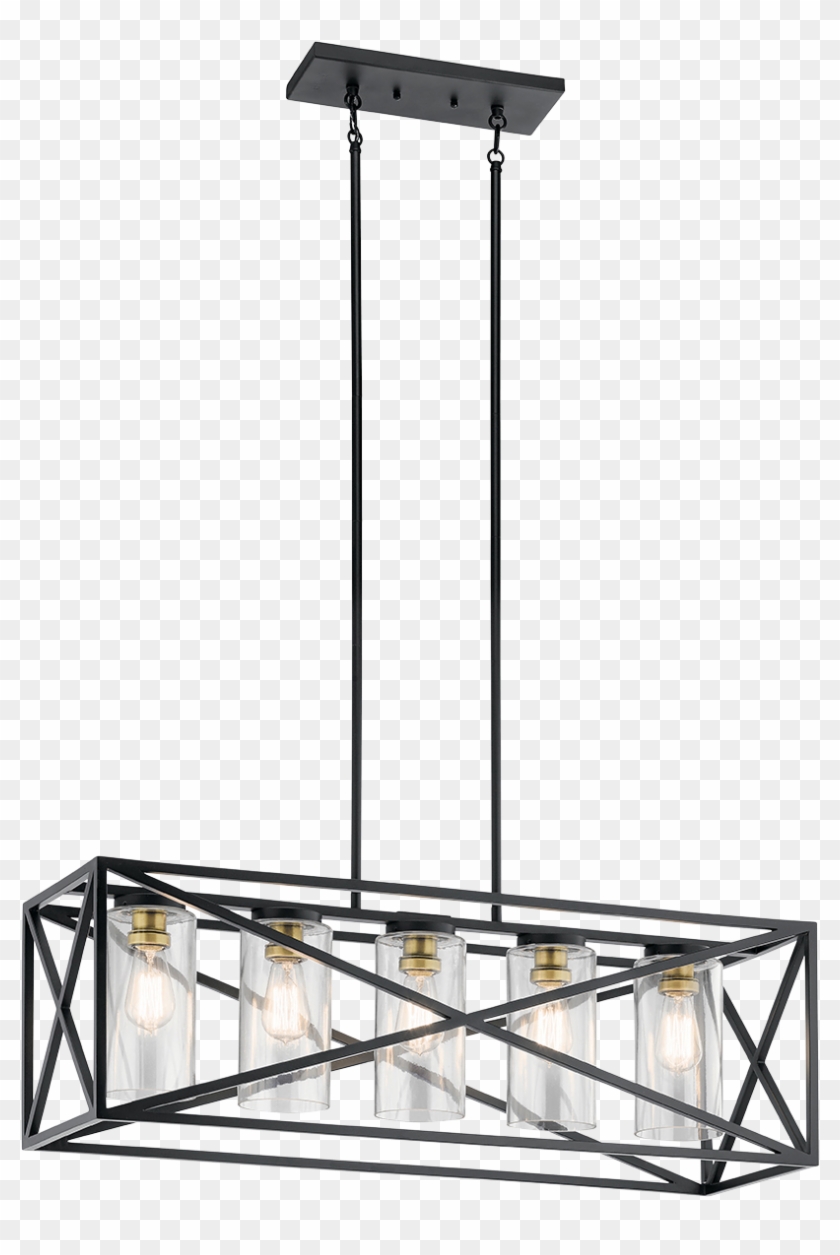 Moorgate 5 Light Linear Chandelier Bk - Kichler Moorgate 7 Light Clipart