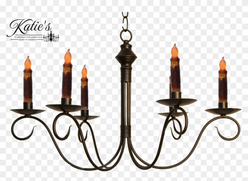 Katie's Handcrafted Lighting Adams Candle Chandelier - Chandelier Clipart #4785766
