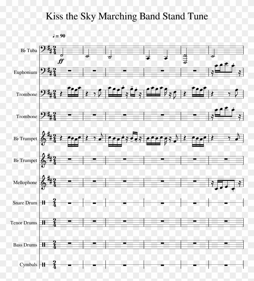 Kiss The Sky Shawn Lee Sheet Music , Png Download - Kiss The Sky Shawn Lee Sheet Music Clipart #4786037
