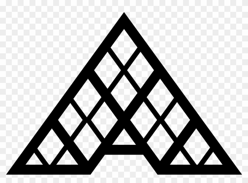 Louvre Pyramid Icon - Louvre Museum Clipart