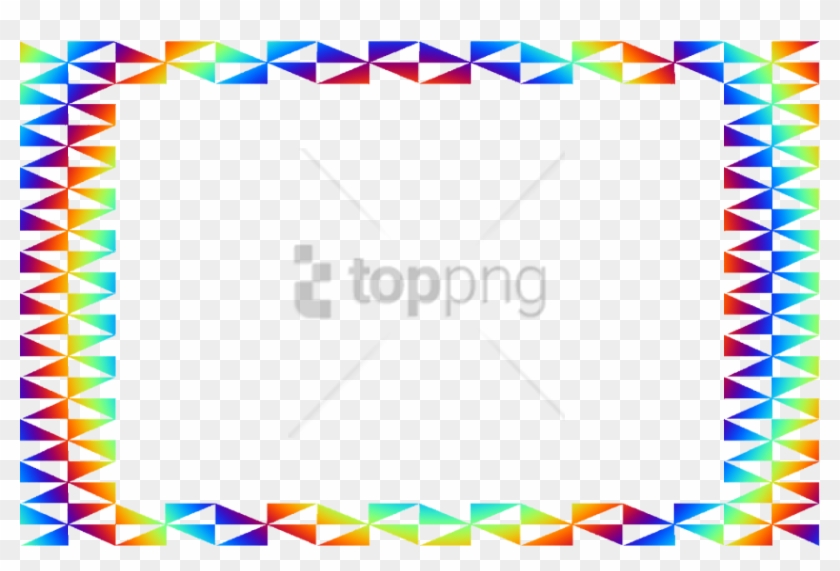 Free Png Colorful Frames And Borders Png Png Image - Arts And Craft Border Clipart