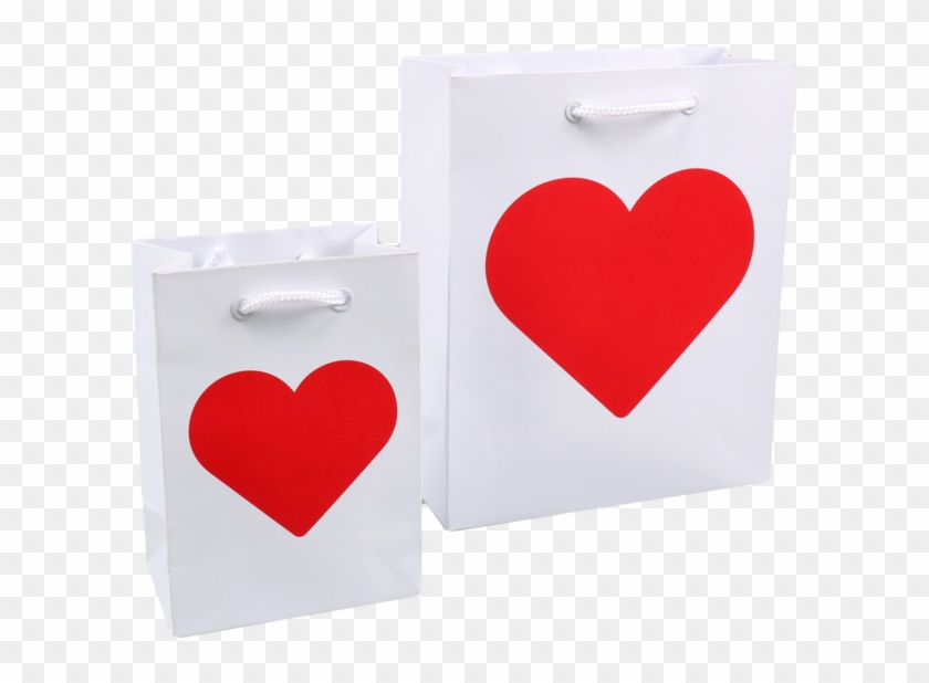 Lovly® Bag, Hearts, Paper, With Cord, 18x8x22cm, Paper Clipart #4786657