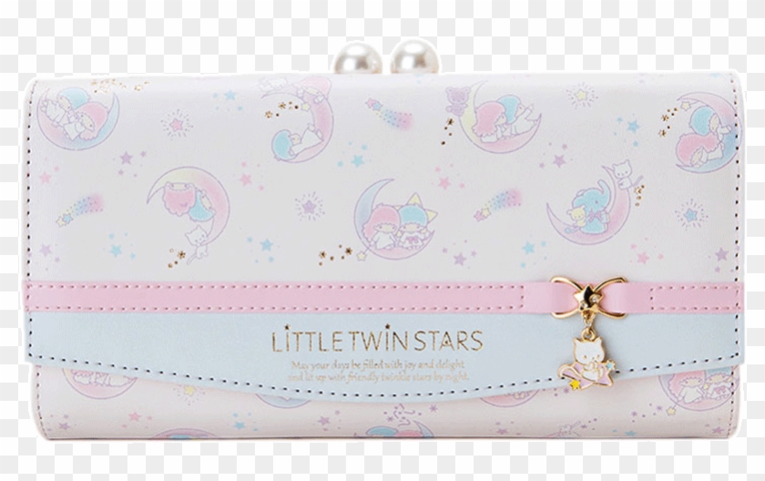 新品sanrio Little Twin Stars双子星女生长款钱包粉色可爱卡通 - Wallet Clipart #4786774