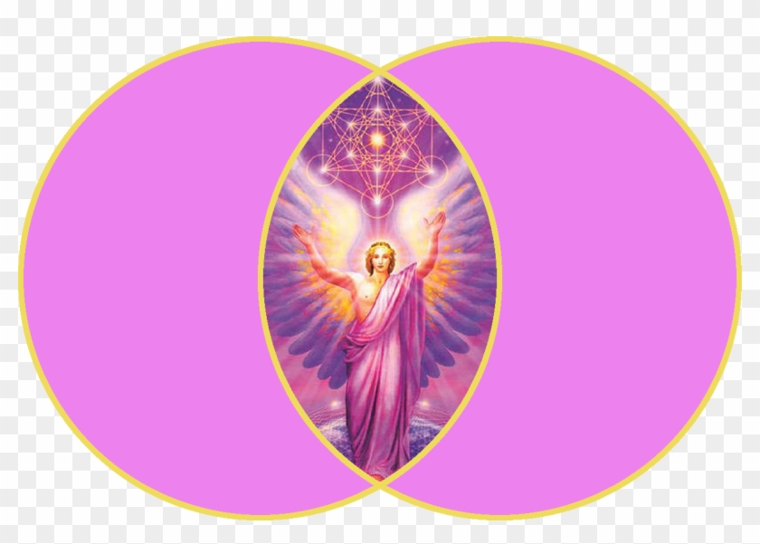 Big Vesica Pisces Violet Aa Metatron - Archangel Metatron Clipart #4787469
