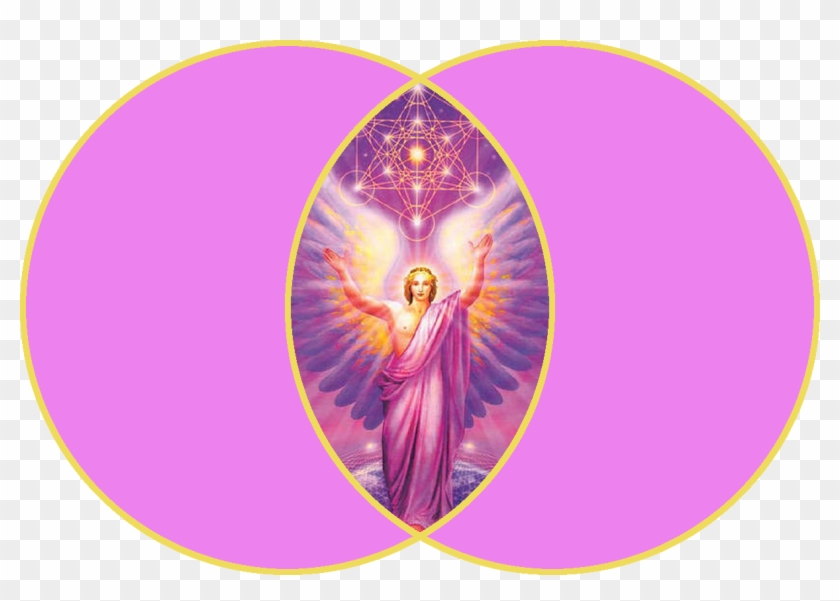 Big Vesica Pisces Violet Aa Metatron - Archangel Metatron Clipart